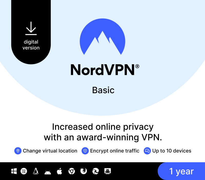 NordVPN Basic CA Key (1 Year / 10 Devices)