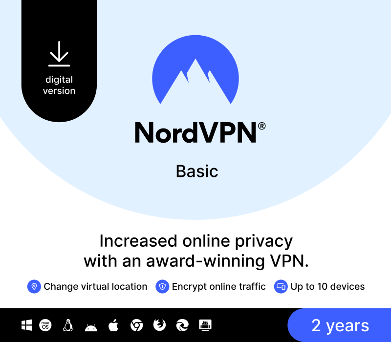 NordVPN Basic US Key (2 Years / 10 Devices)