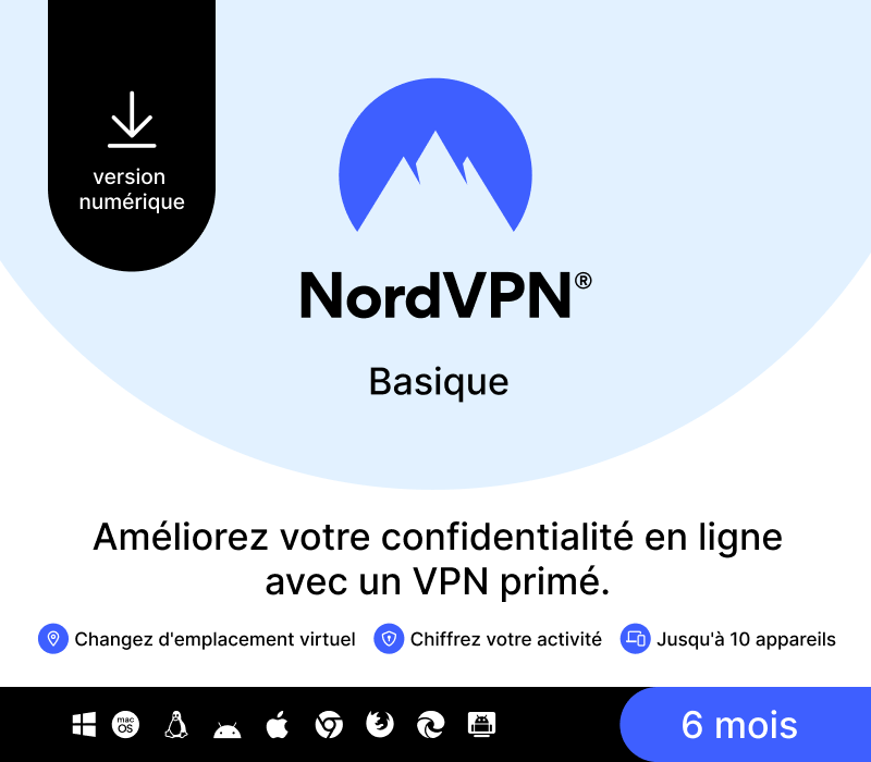 NordVPN Basic FR Key (6 Months / 10 Devices)