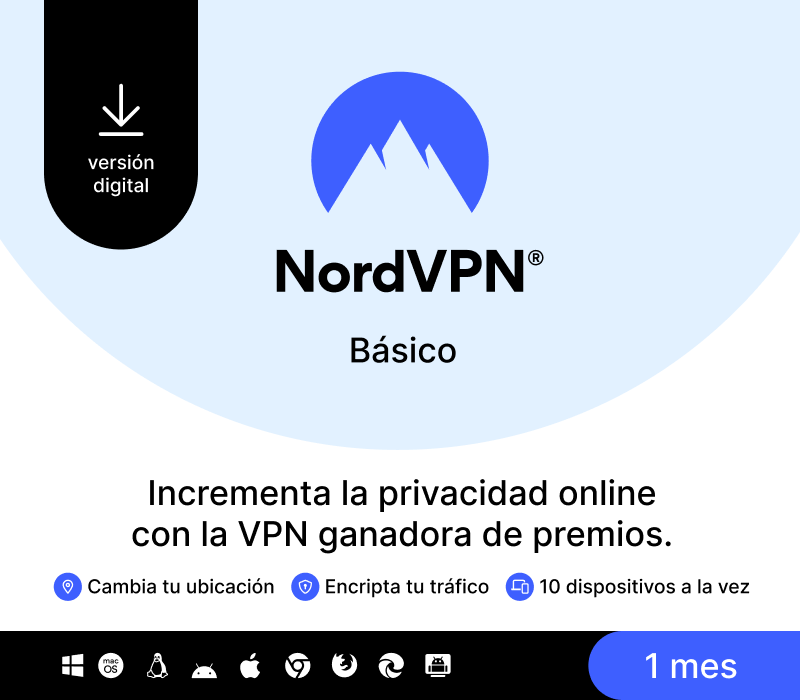NordVPN Basic ES Key (1 Month / 10 Devices)