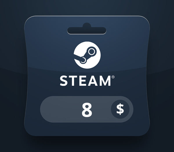 Steam Wallet USD 8 Gift Card BO