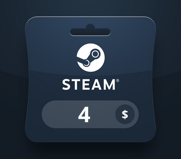 Steam Wallet USD 4 Gift Card JO