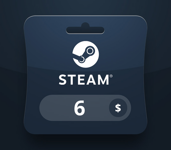Steam Wallet USD 6 Gift Card JO