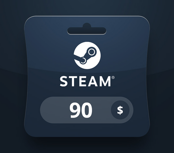 Steam Wallet USD 90 Gift Card BH