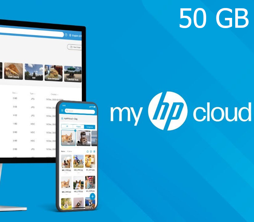 Hewlett Packard - myHPcloud Cloud Storage 50 GB AU