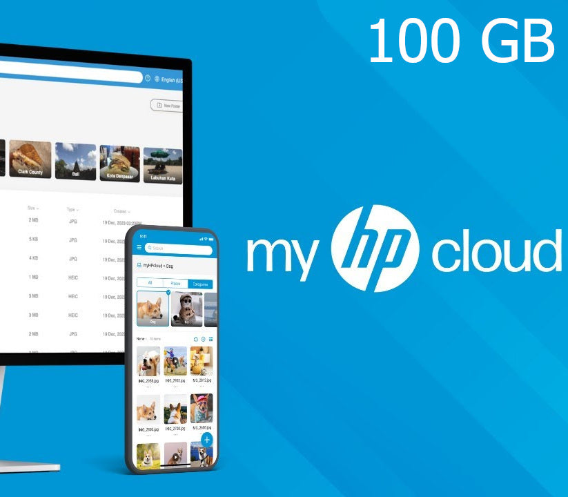 Hewlett Packard - myHPcloud Cloud Storage 100 GB AU