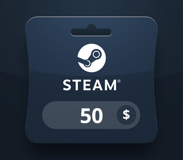 Steam Wallet USD 50 Gift Card LK