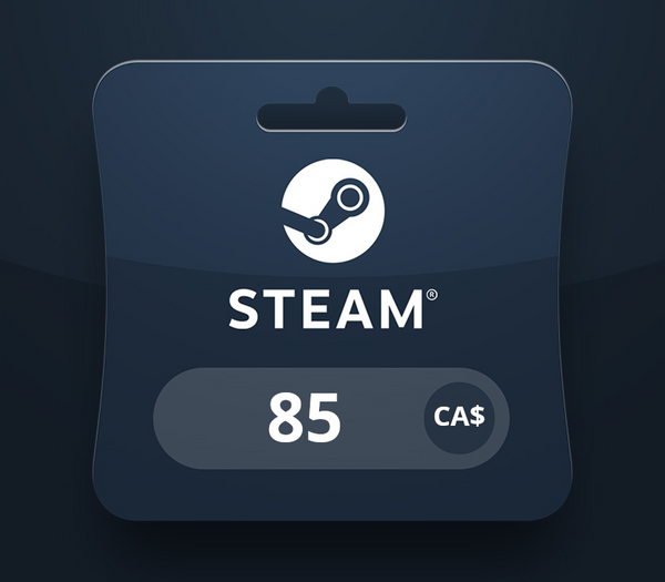 Steam Wallet CAD 85 Gift Card