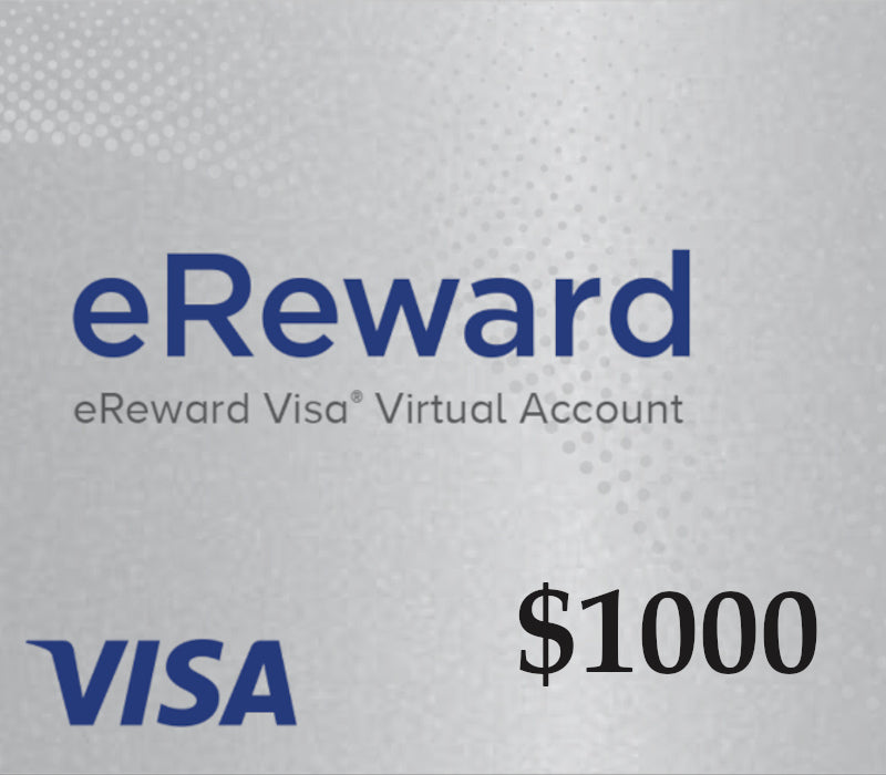 Prepaid Visa eReward USD 1000 Gift Card