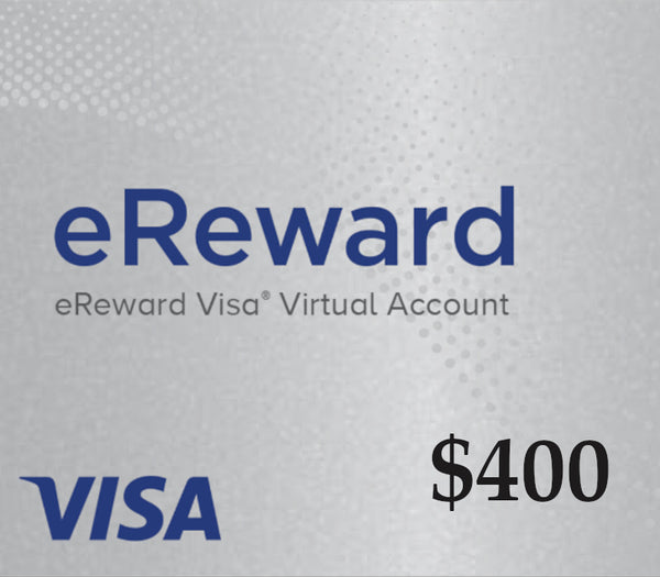 Prepaid Visa eReward USD 400 Gift Card