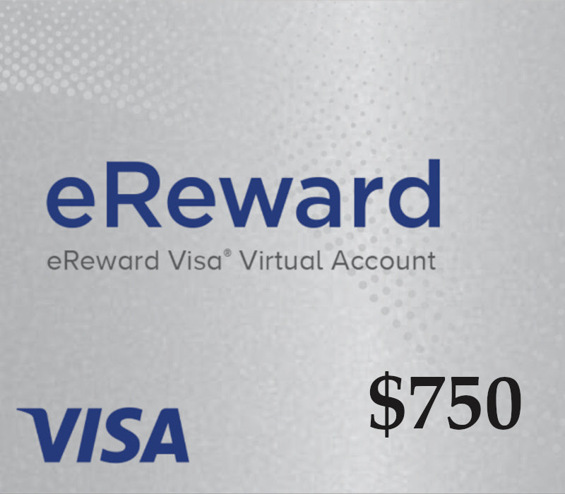 Prepaid Visa eReward USD 750 Gift Card