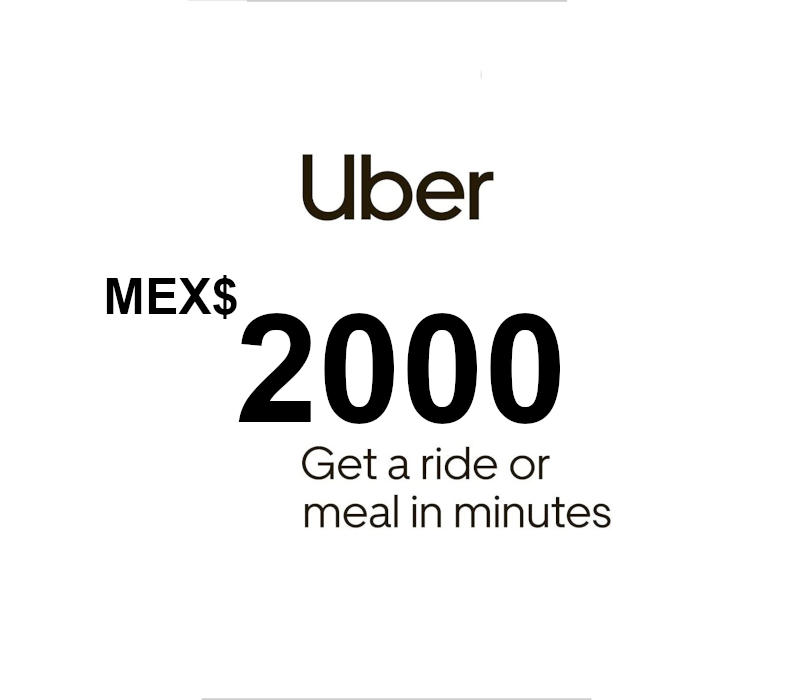 Uber MXN 2000 Gift Card MX