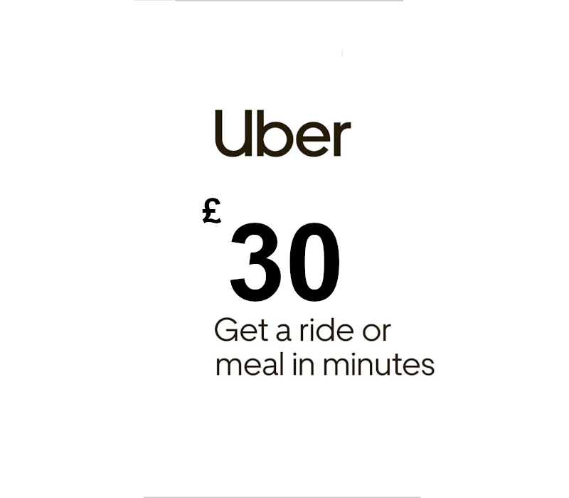 Uber GBP 30 Gift Card