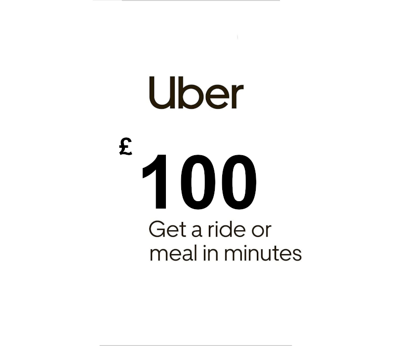Uber GBP 100 Gift Card