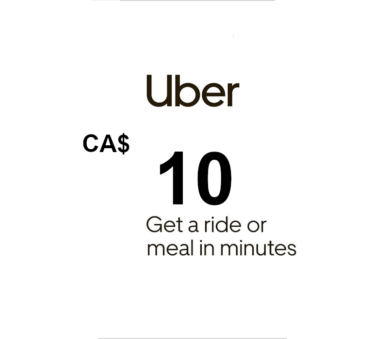 Uber CAD 10 Gift Card CA