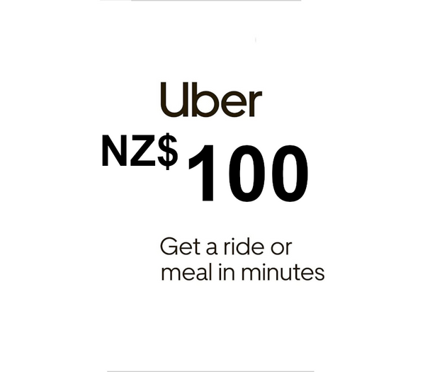 Uber NZD 100 Gift Card NZ