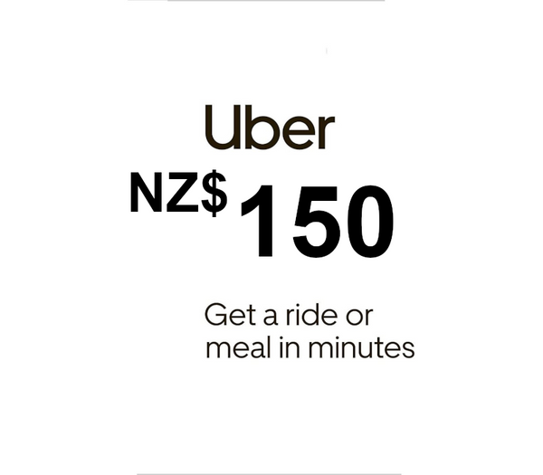 Uber NZD 150 Gift Card NZ