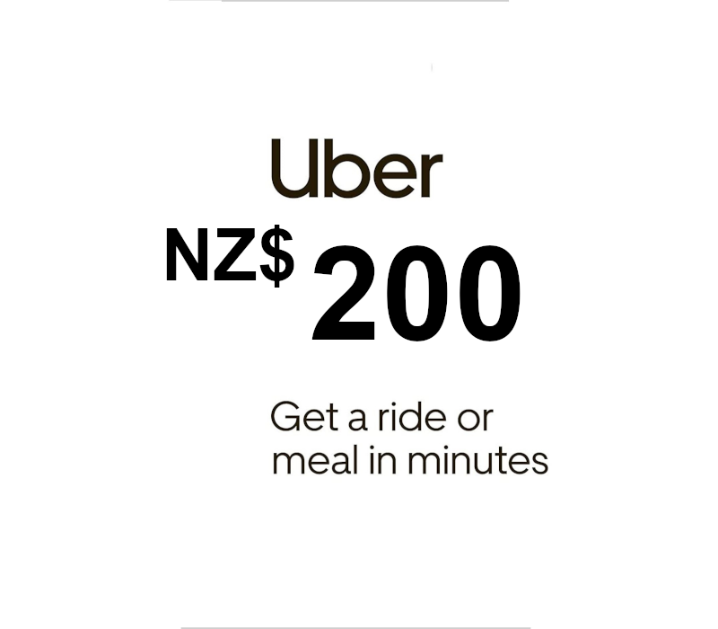 Uber NZD 200 Gift Card NZ