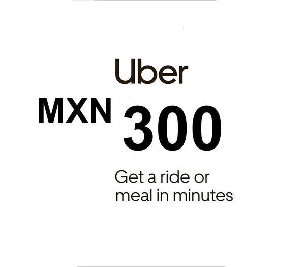 Uber MXN 300 Voucher MX