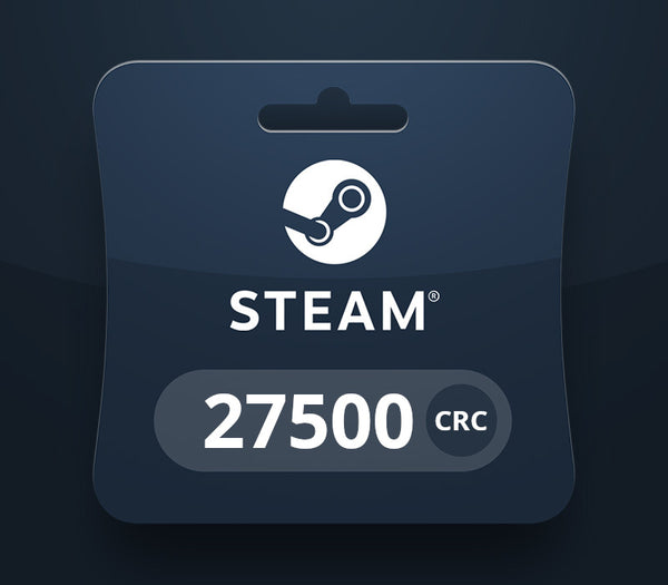 Steam Wallet CRC 27 500 Gift Card HR