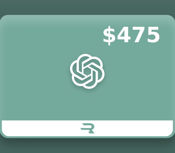 Rewarble ChatGPT USD 475 Gift Card