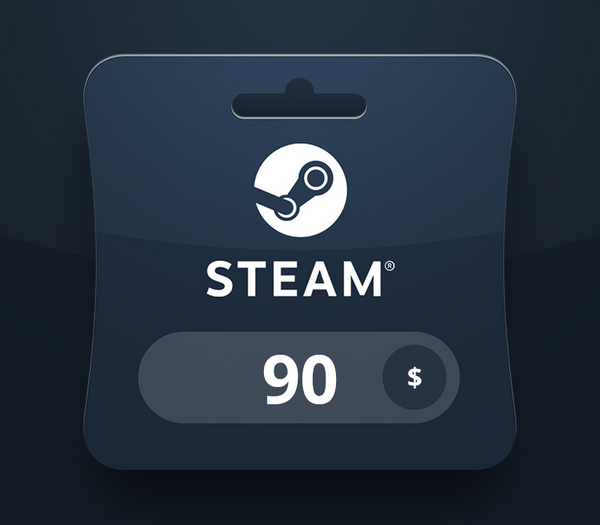 Steam Wallet USD 90 Gift Card