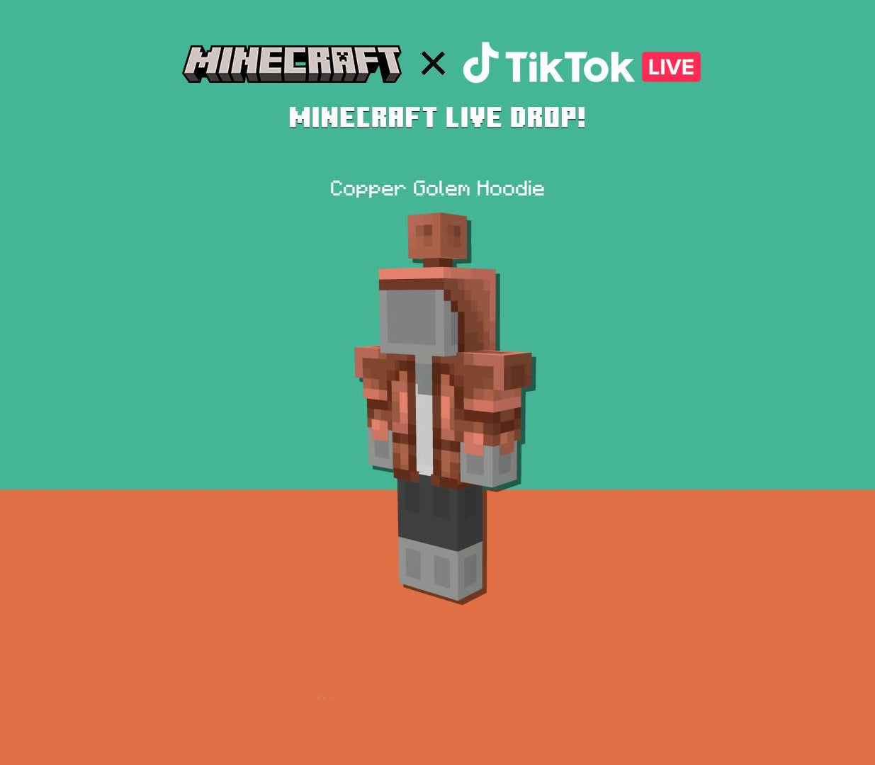 Minecraft Java & Bedrock Edition - Copper Core Twitch Skin DLC