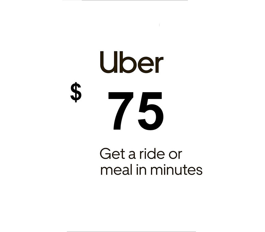 Uber USD 75 Gift Card