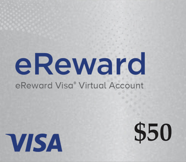 Prepaid Visa eReward USD 50 Gift Card