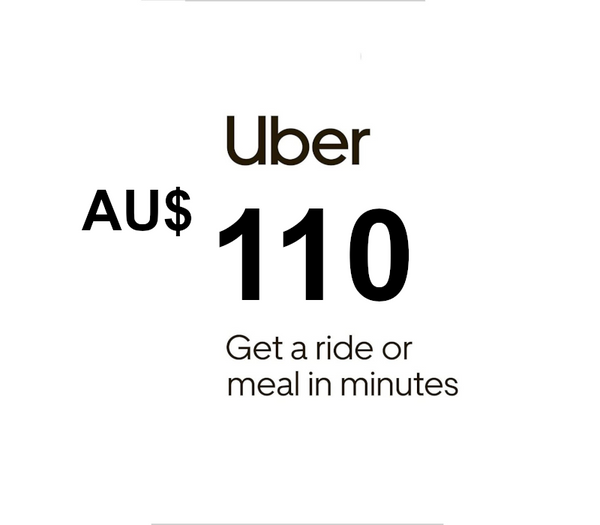Uber AUD 110 Gift Card AU