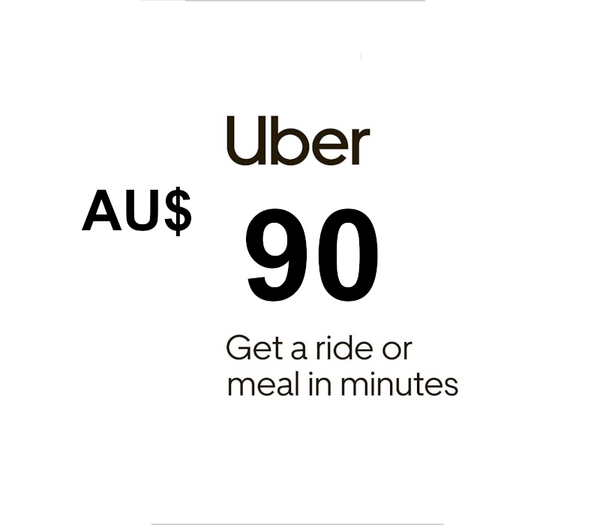Uber AUD 90 Gift Card AU