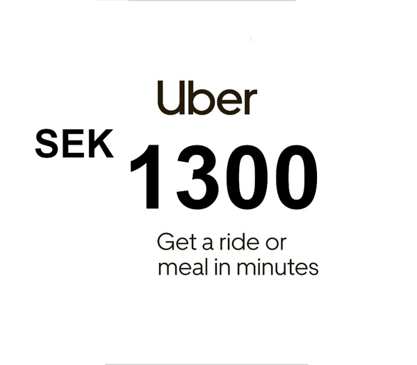 Uber SEK 1300 Gift Card SE