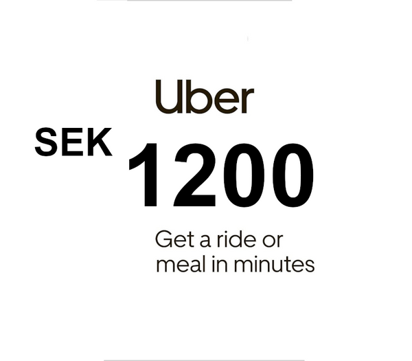 Uber SEK 1200 Gift Card SE