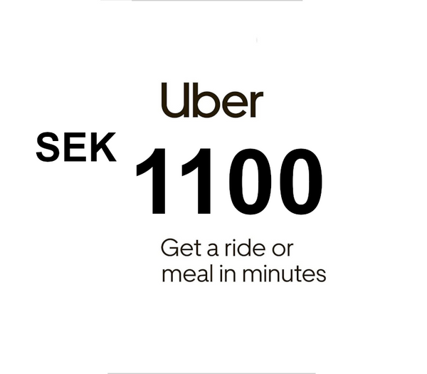 Uber SEK 1100 Gift Card SE