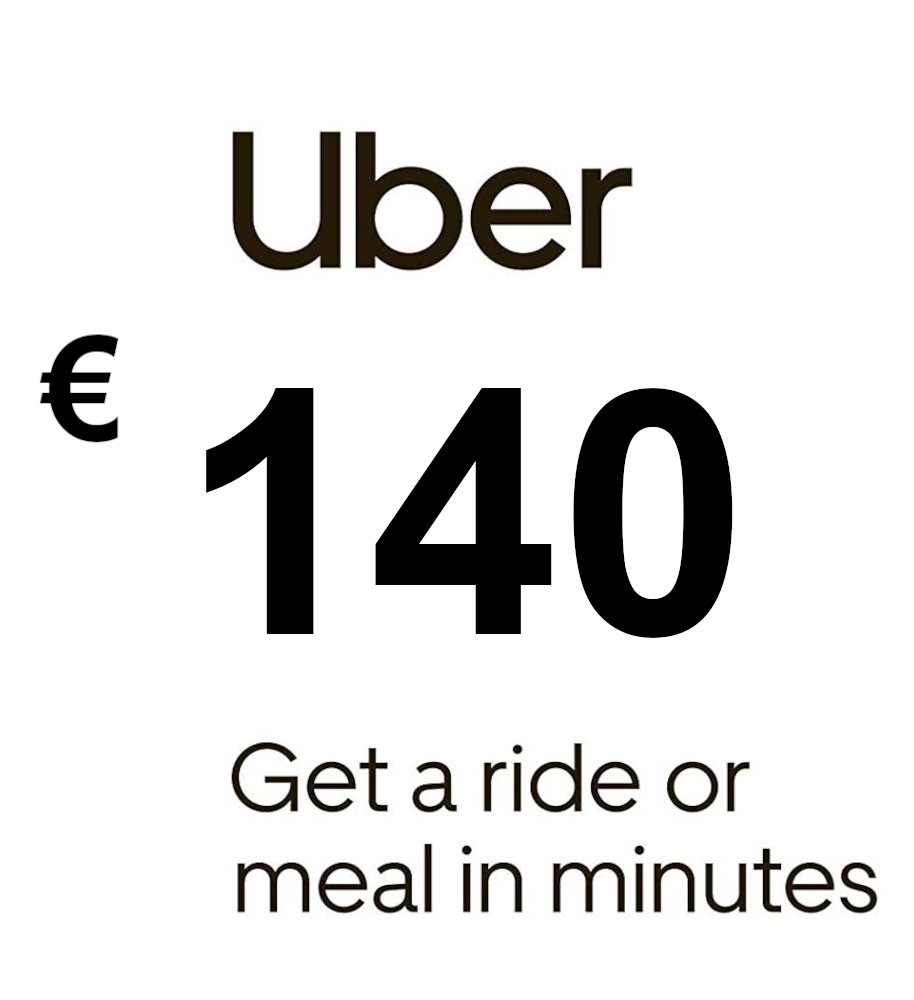 Uber EUR 140 Gift Card FR