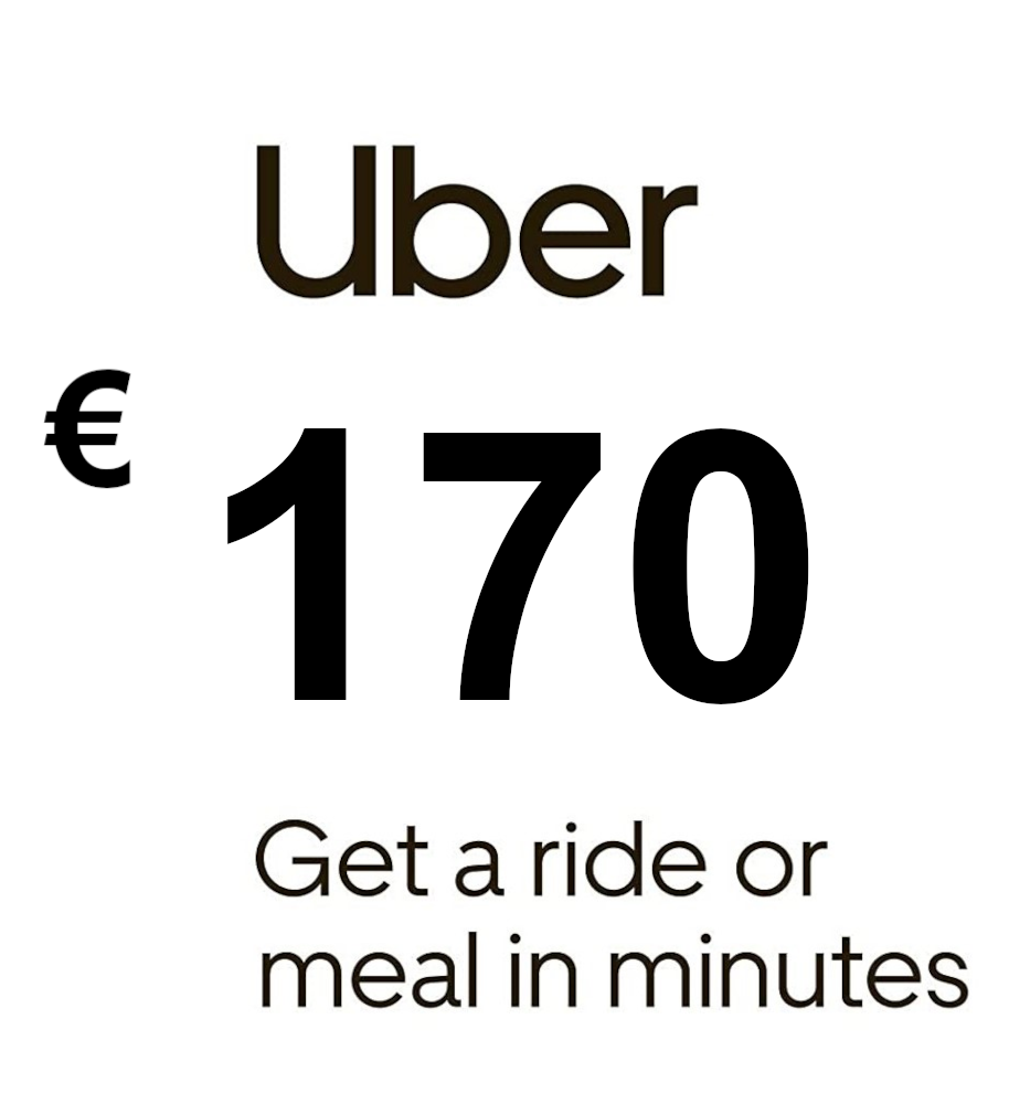 Uber EUR 170 Gift Card FR