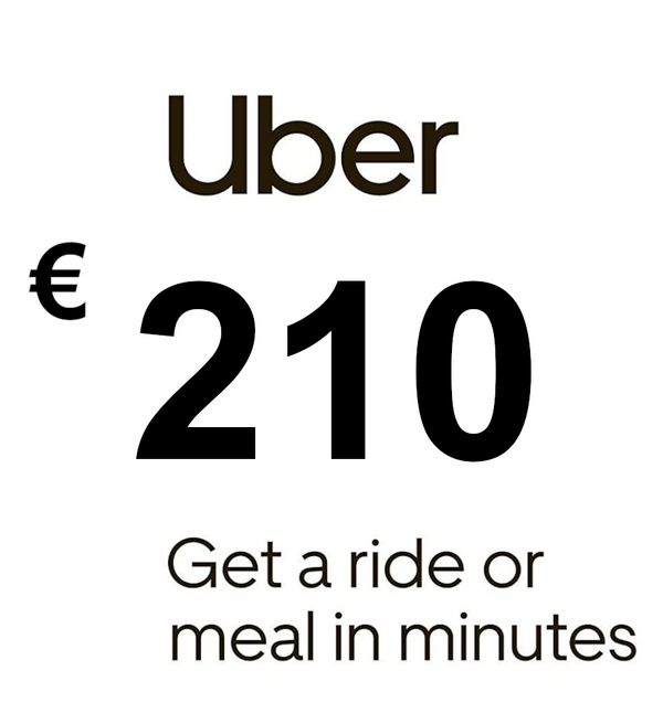 Uber EUR 210 Gift Card FR