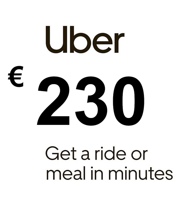 Uber EUR 230 Gift Card FR