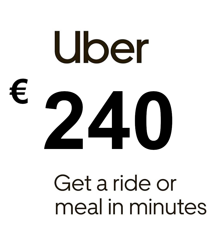 Uber EUR 240 Gift Card FR