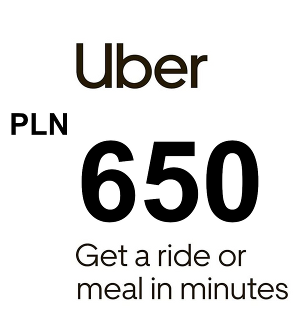 Uber PLN 650 Gift Card PL