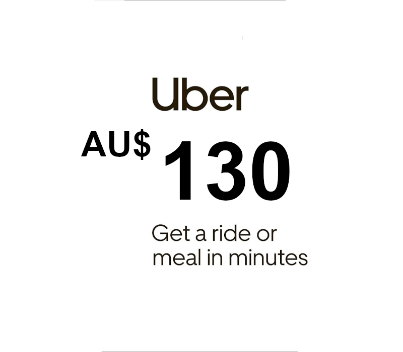 Uber AUD 130 Gift Card AU