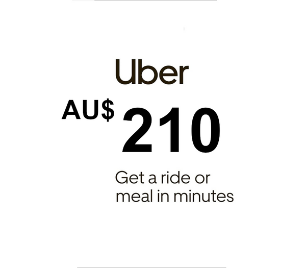 Uber AUD 210 Gift Card AU