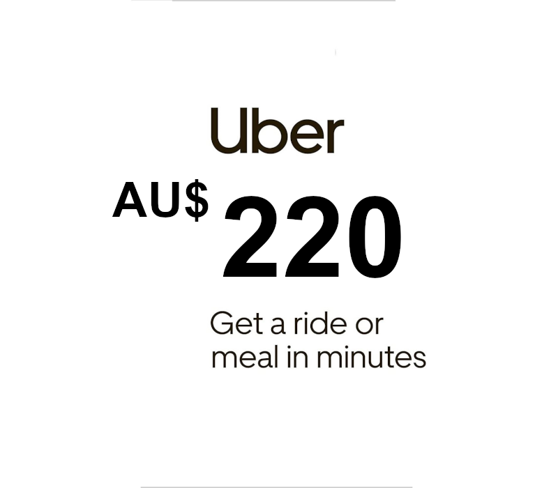 Uber AUD 220 Gift Card AU