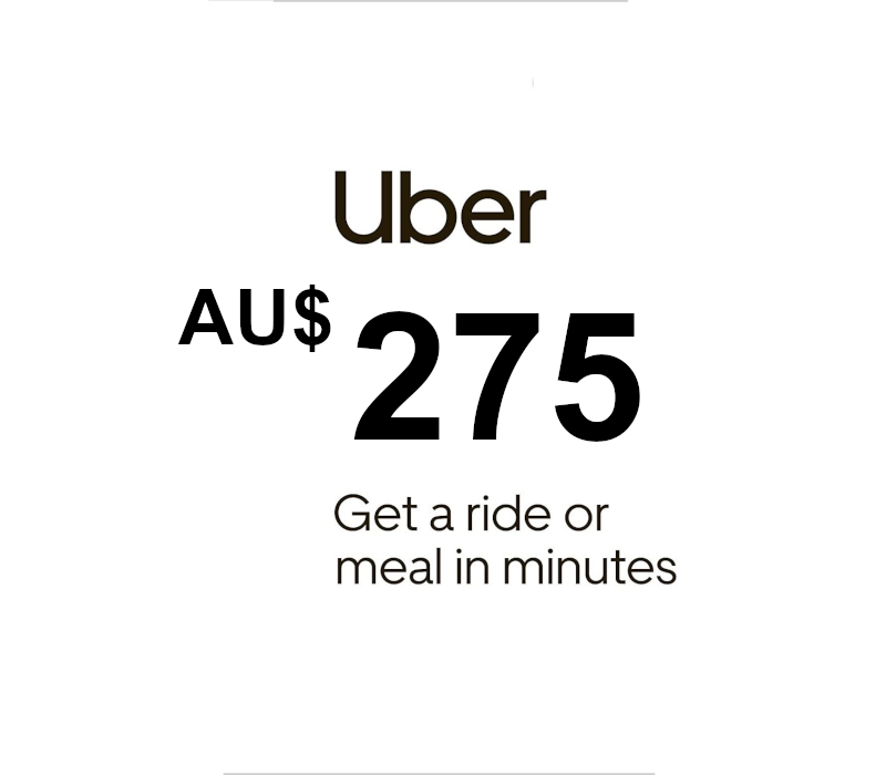 Uber AUD 275 Gift Card AU