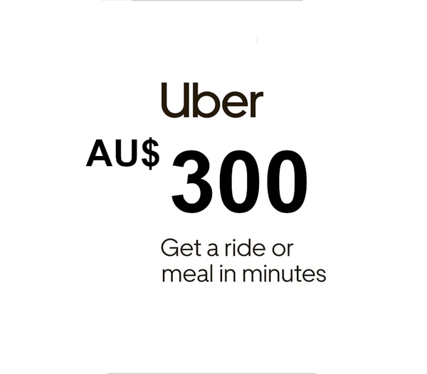 Uber AUD 300 Gift Card AU