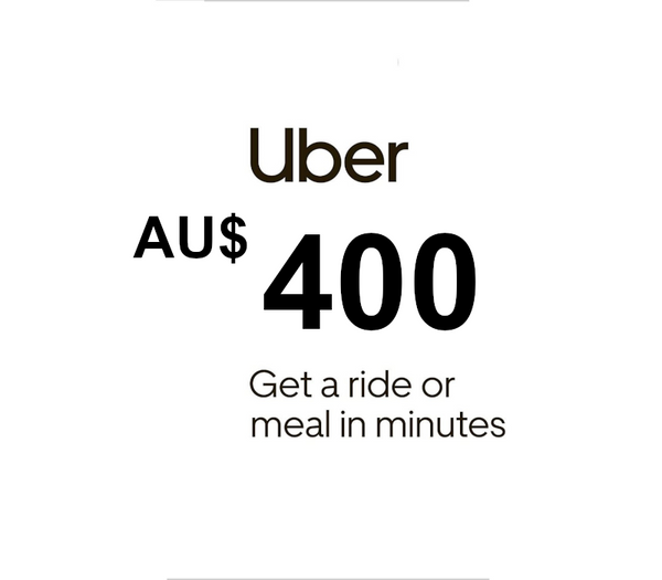Uber AUD 400 Gift Card AU