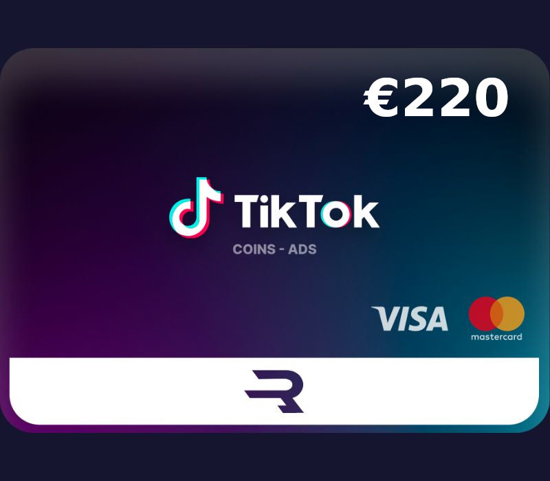 Rewarble TikTok EUR 220 Gift Card