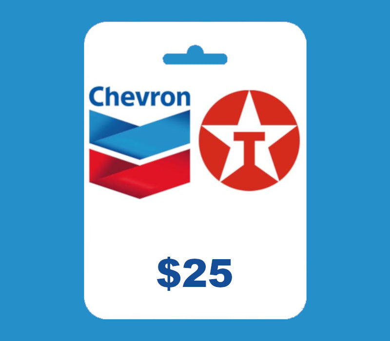 Chevron and Texaco USD 25 Gift Card