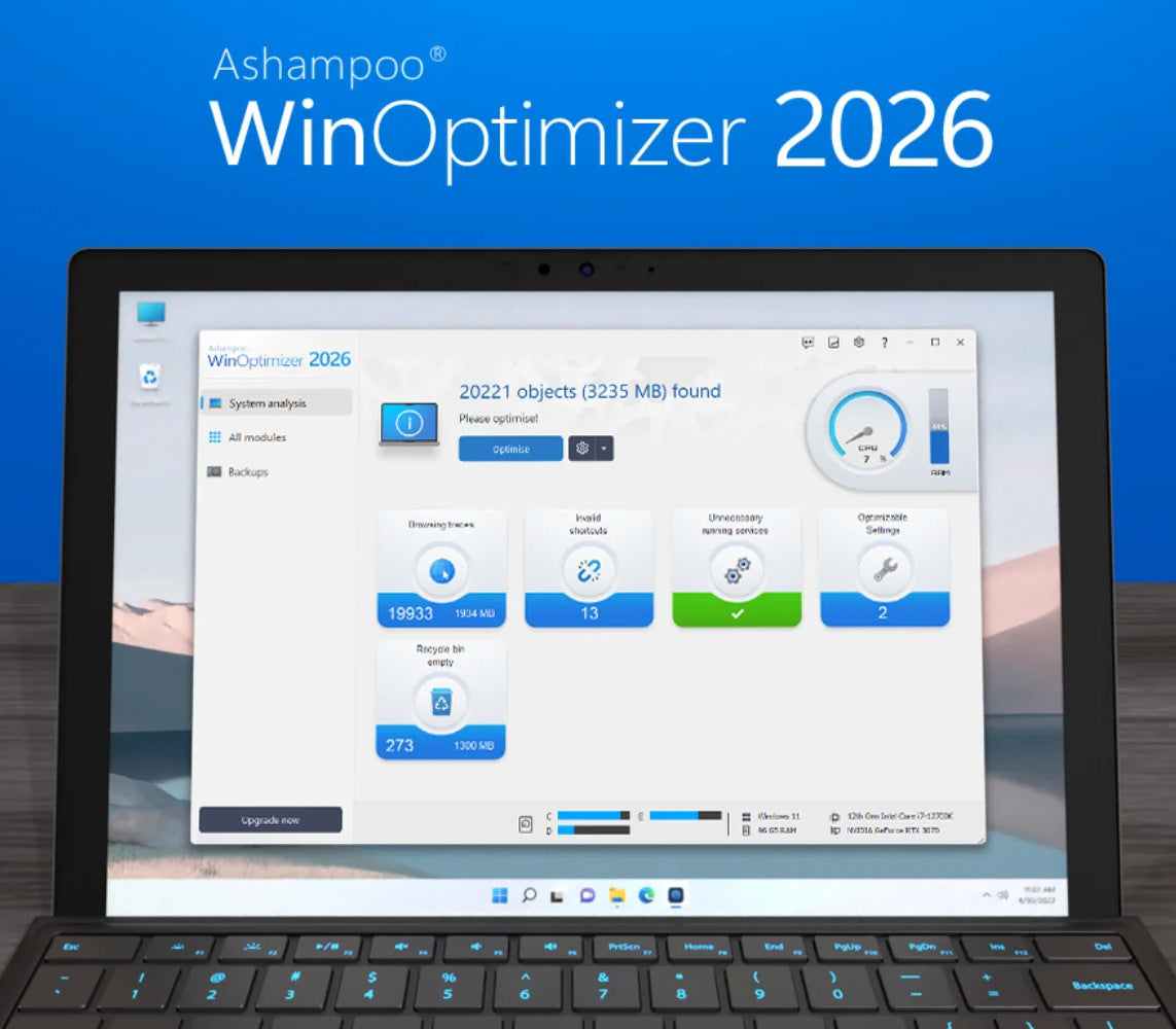 Ashampoo WinOptimizer 2026 Key (2 PCs)