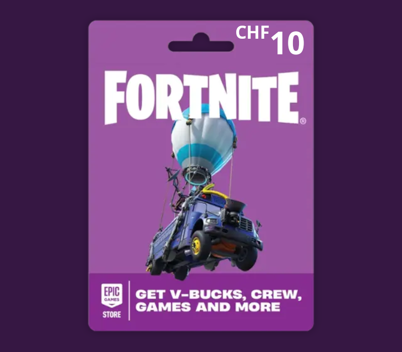 Fortnite CHF 10 PC Epic Games Gift Card CH